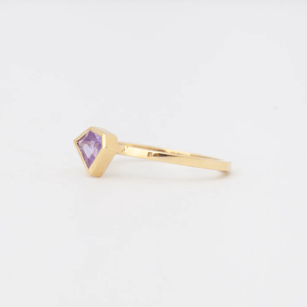 0.50 ct Purple Sapphire Mosaic Stack Ring