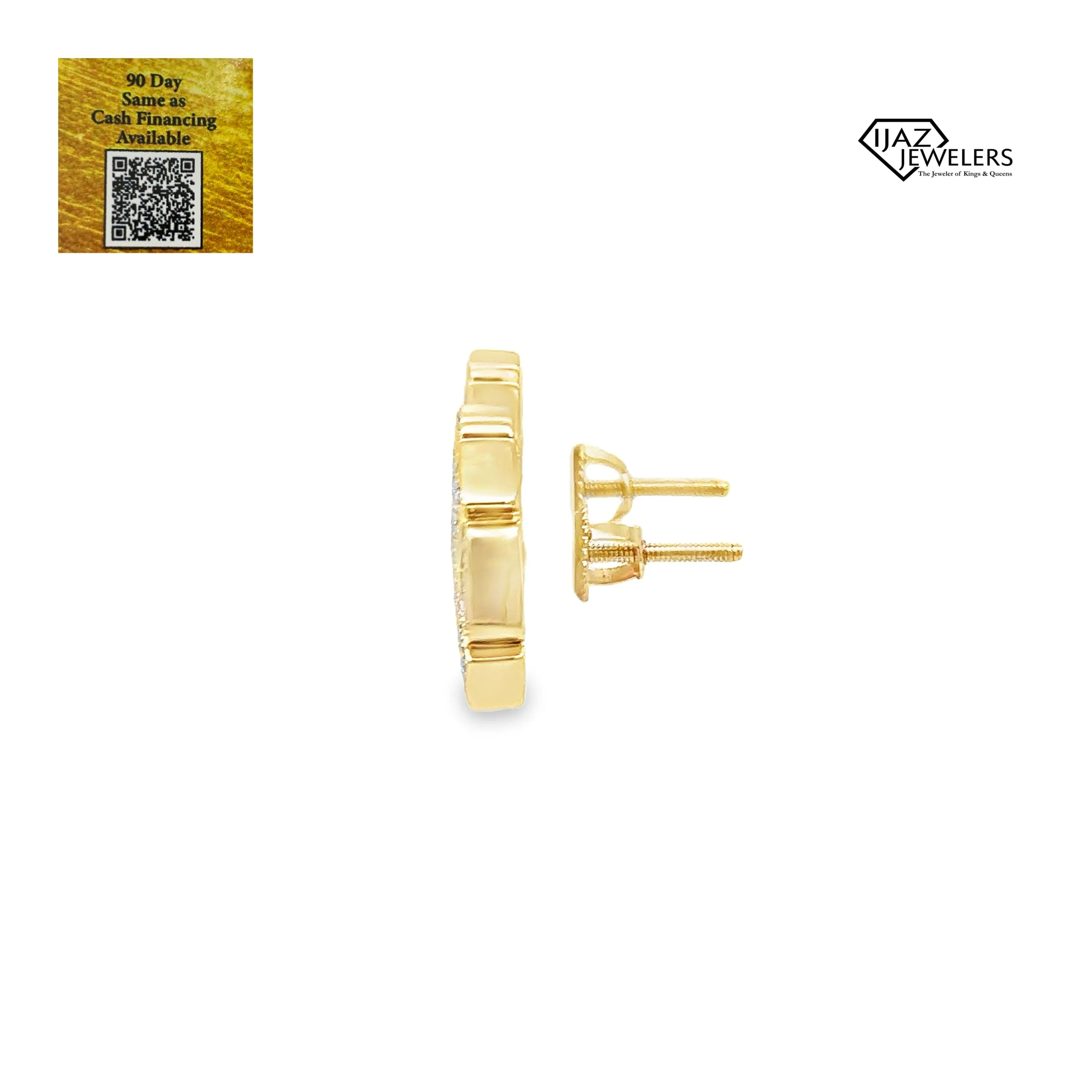 10K Gold 0.90 CTW Diamond Earrings