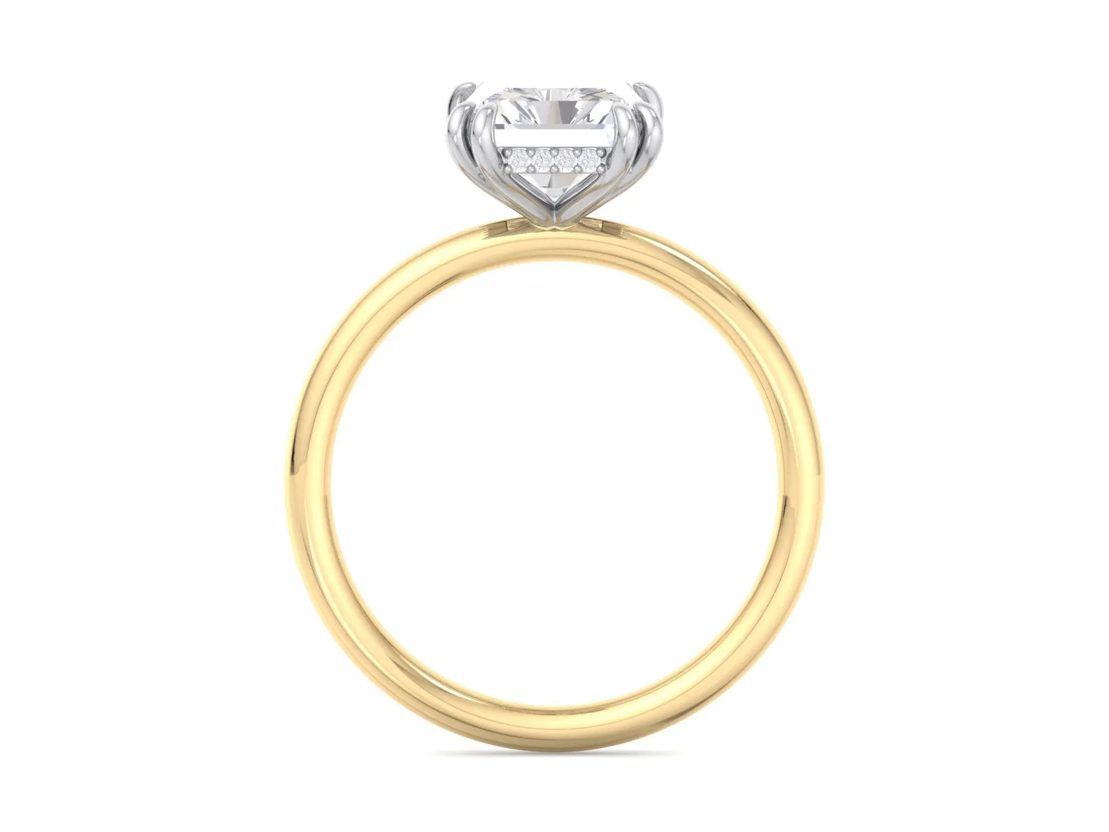 2.60Carat Radiant Cut Lab Grown CVD Diamond Ring