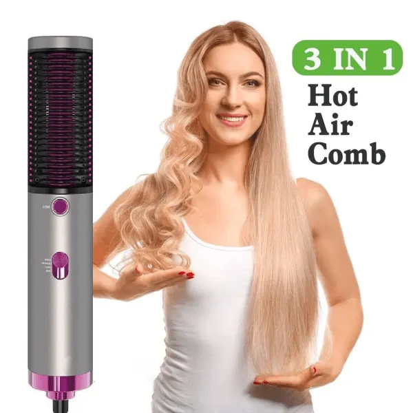 3-in-1 Hot Air Hair Dryer Brush & Styler