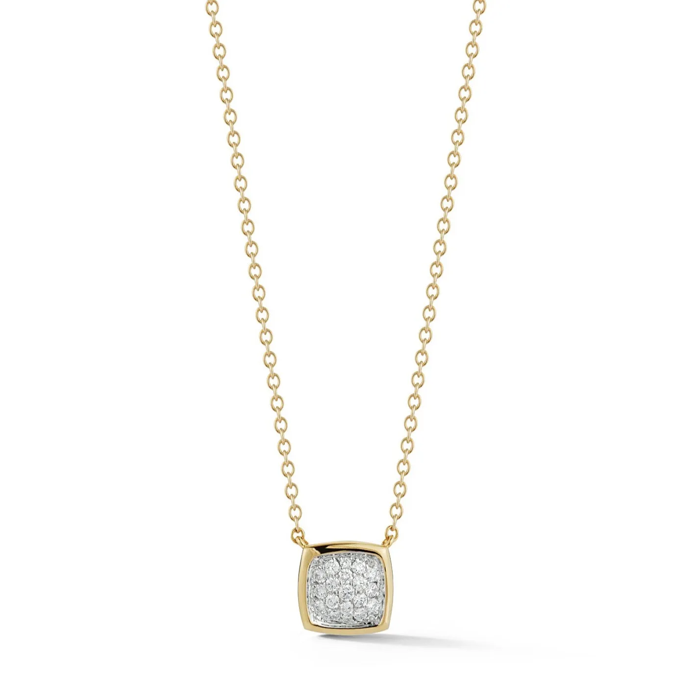 A & Furst - Gaia - Small Pendant Necklace with Diamonds, 18k Yellow and White Gold