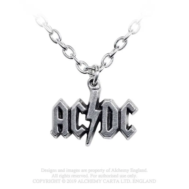 AC/DC Lightning Logo Pendant