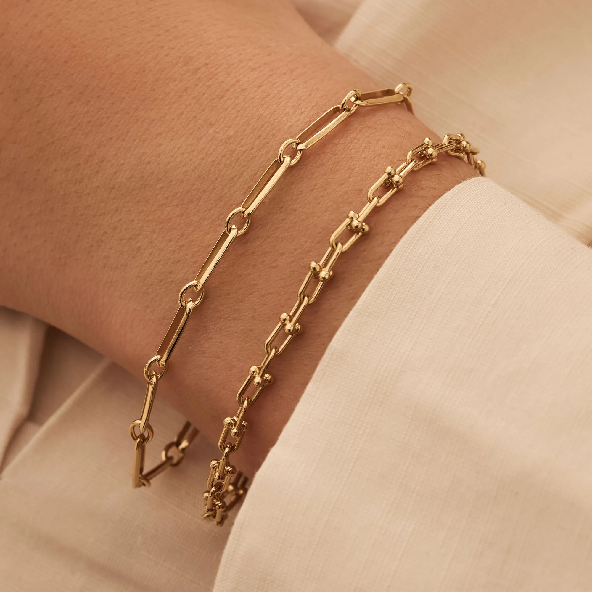 Aidee Royale 14 karat gold link bracelet