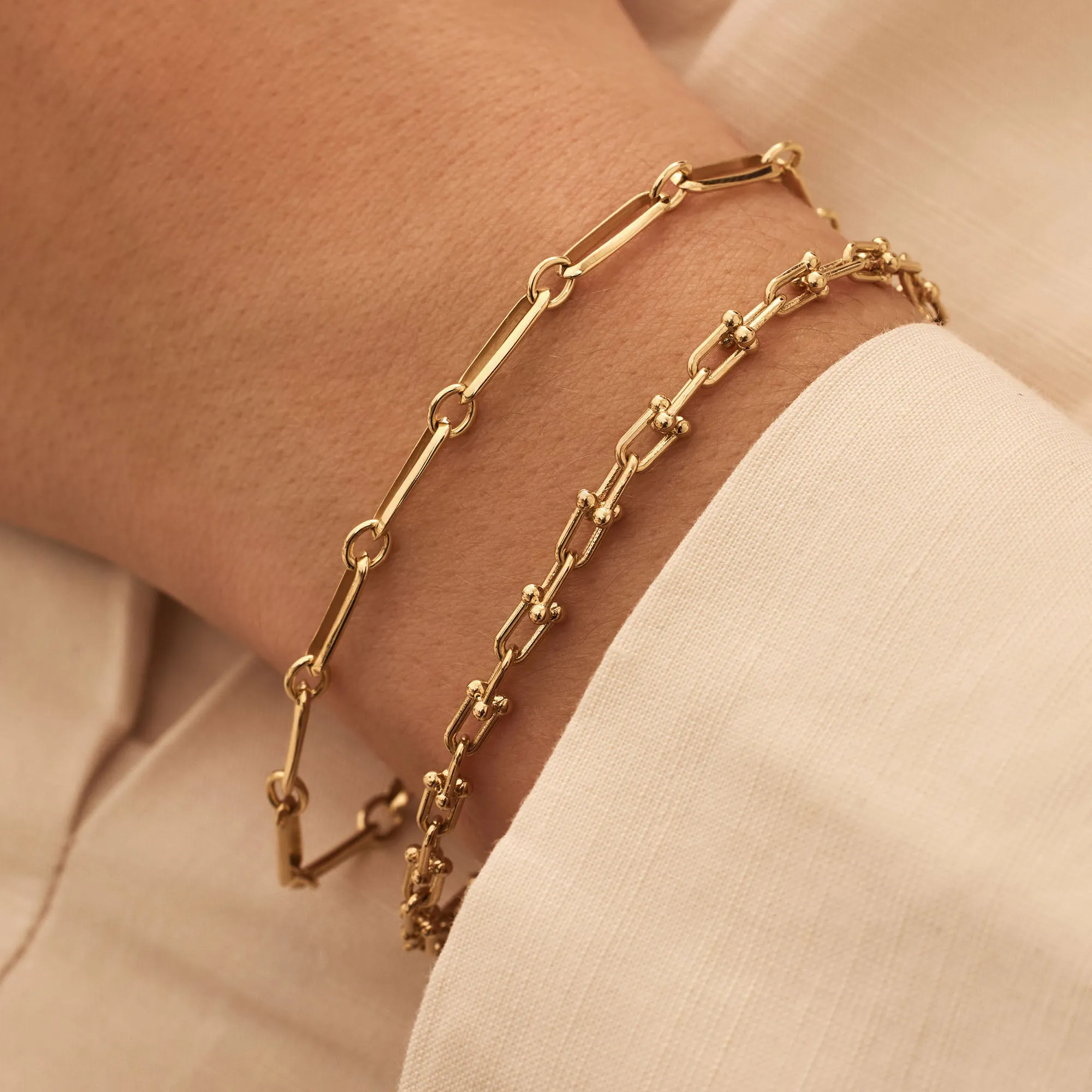 Aidee Royale 14 karat gold link bracelet