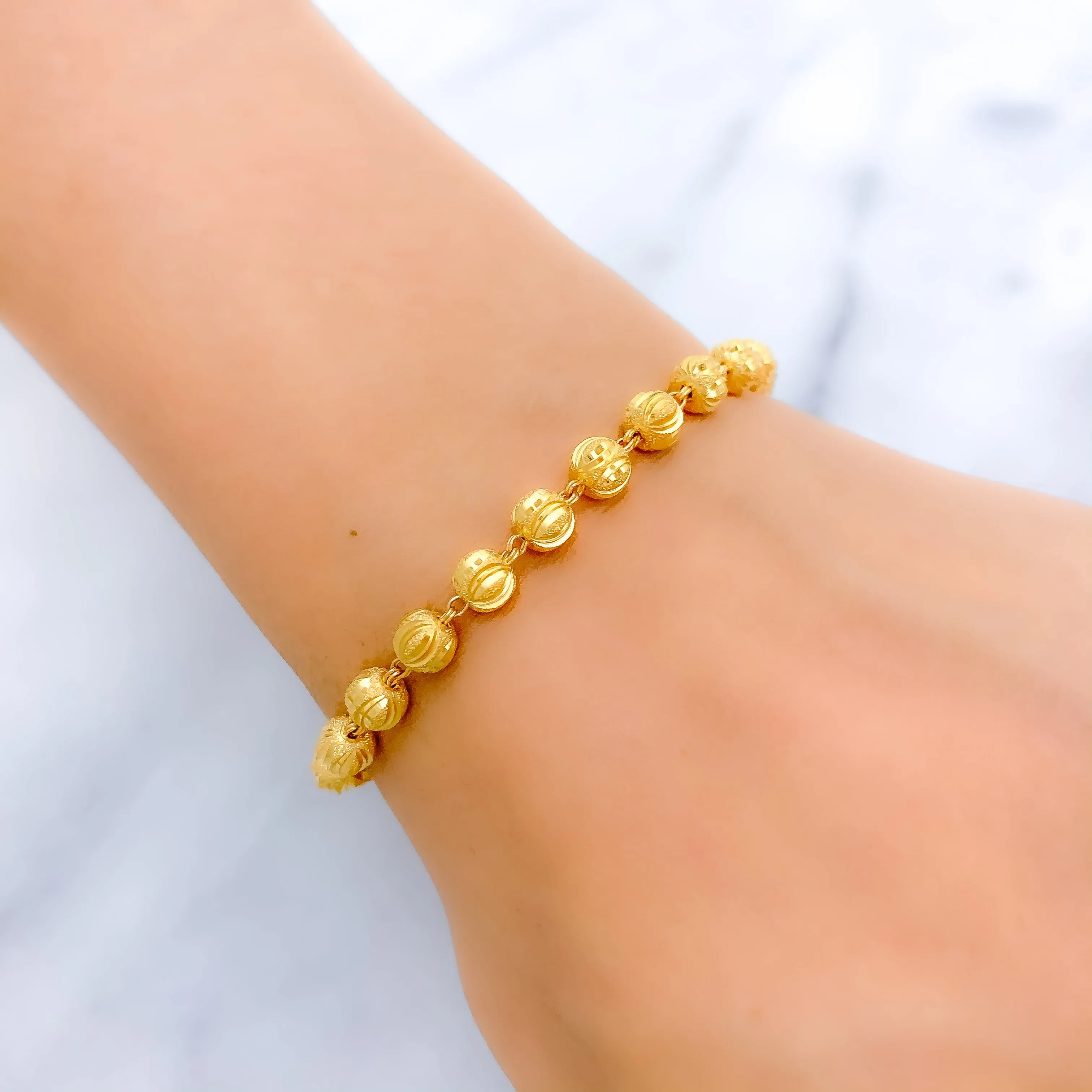 Alternating Sand Finish Bracelet