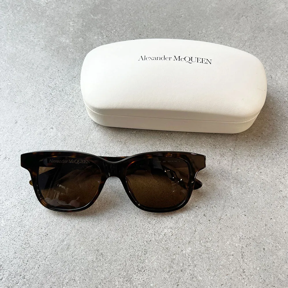 AMQ AM0382S Sunglasses, Havana