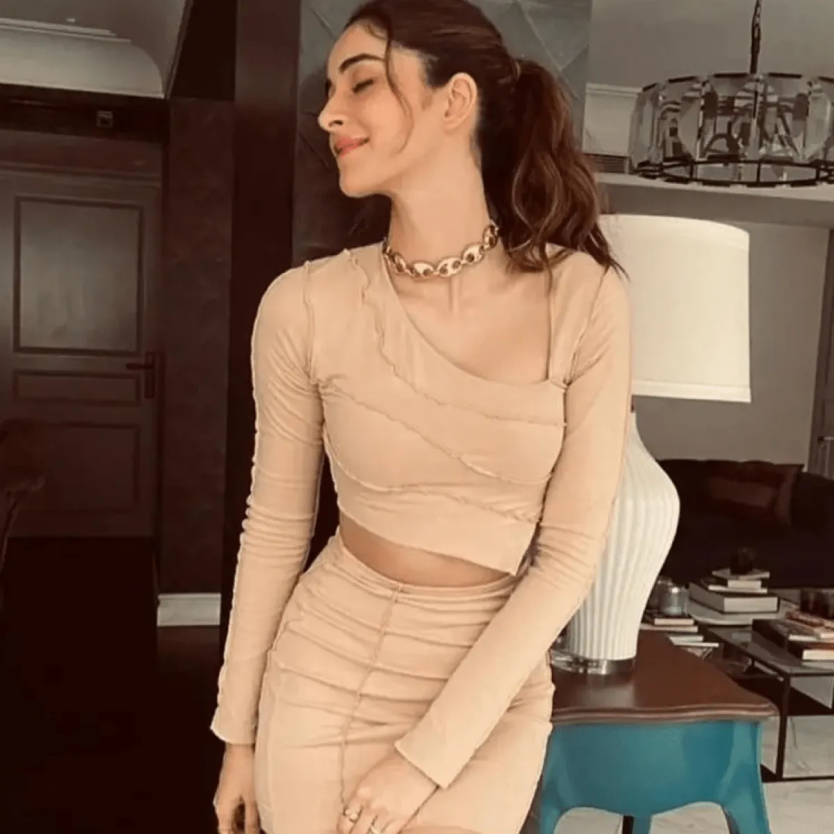 Ananya Panday in Choker Necklace