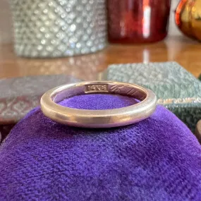 Antique Gold Wedding Band, 1916, Size 5 1/2