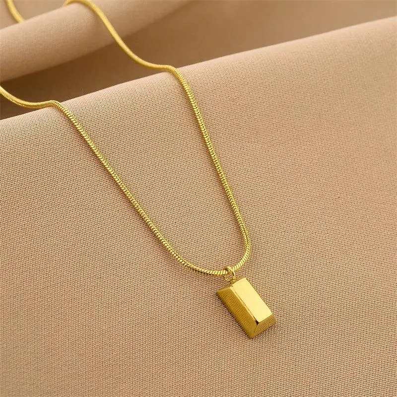 Bar Pendant Necklace Charm Jewelry - Clavicle Chain EL418