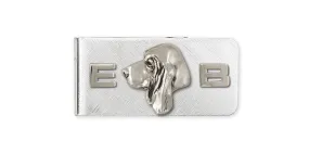 Basset Hound Money Clip Jewelry Sterling Silver Handmade Dog Money Clip BAS7-MC