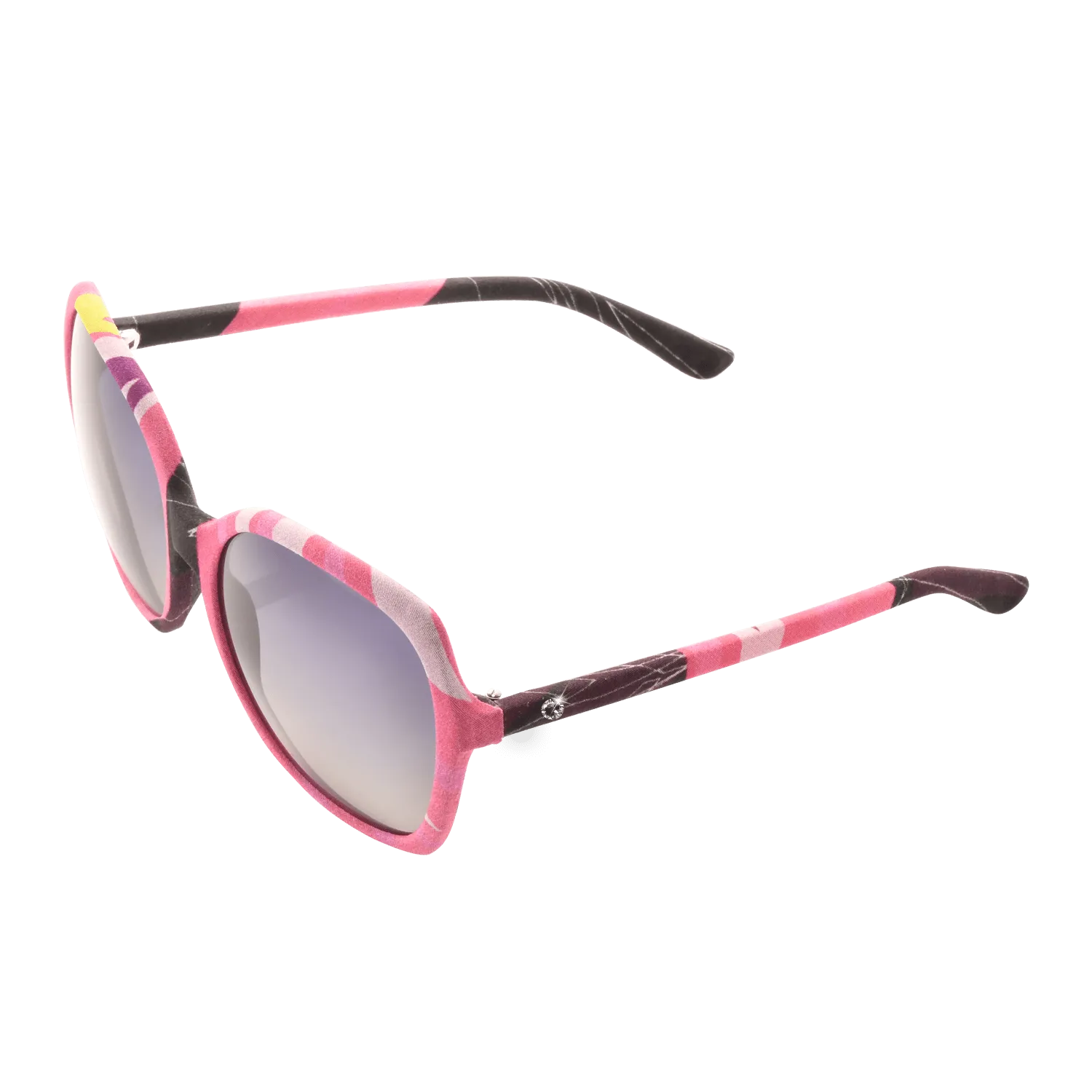 【BAUHINIA】Hand-made 100% Silk-wrapped Sunglasses with Crystals UV400