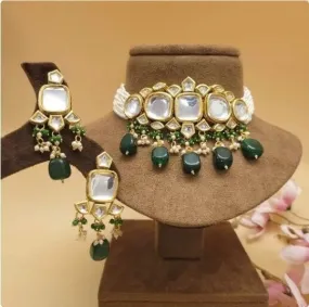 Beautiful Kundan Necklace  Set - Rent