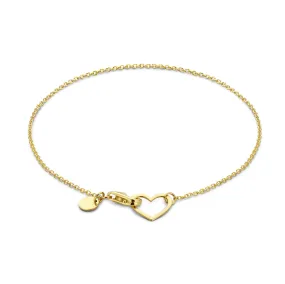 Belleville Amore 14 karat gold bracelet with heart