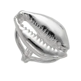 Better Jewelry .925 Sterling Silver Large Cowrie Shell Ring