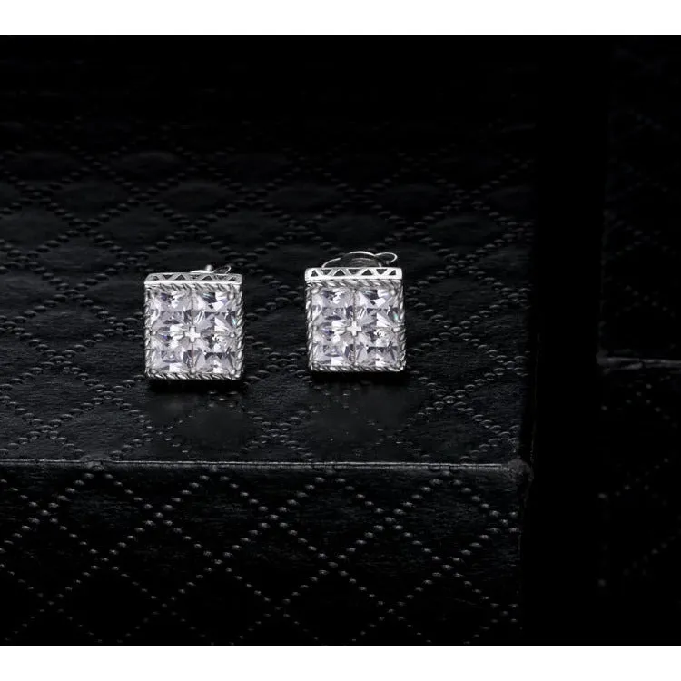 Biaggio Stud Diamond Unisex Earrings