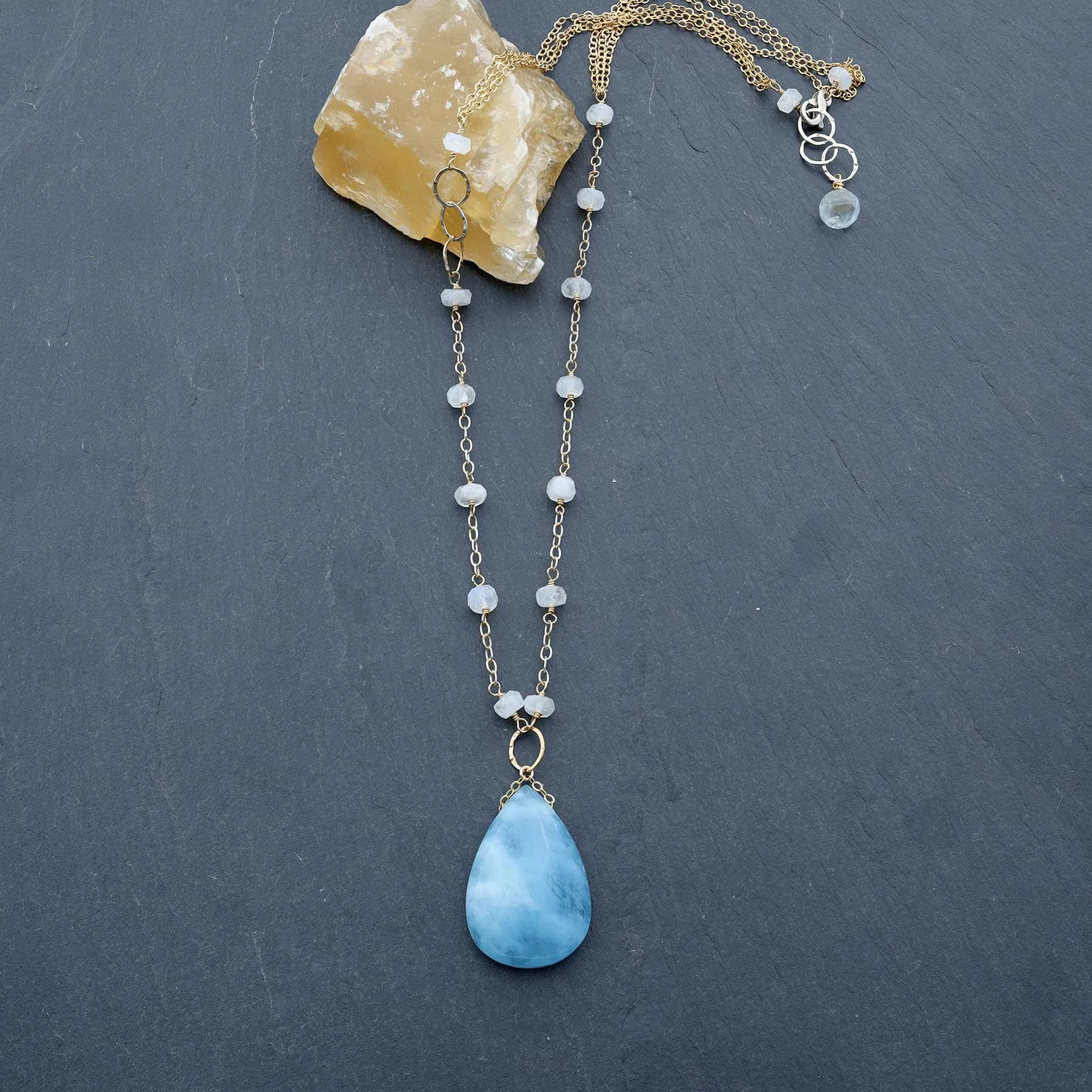 Big Blue Sky - Aquamarine Necklace