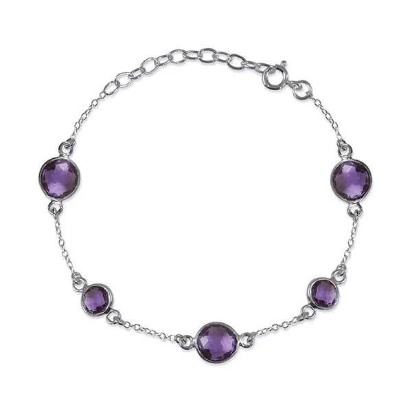 Big Little Stone Bracelet Amethyst