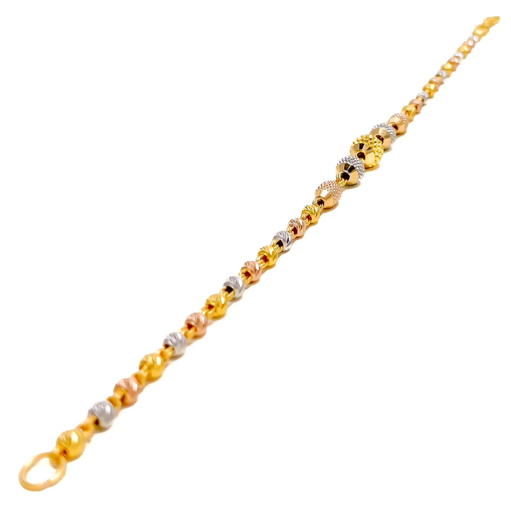 Blooming Tasteful 22k Gold Orb Bracelet