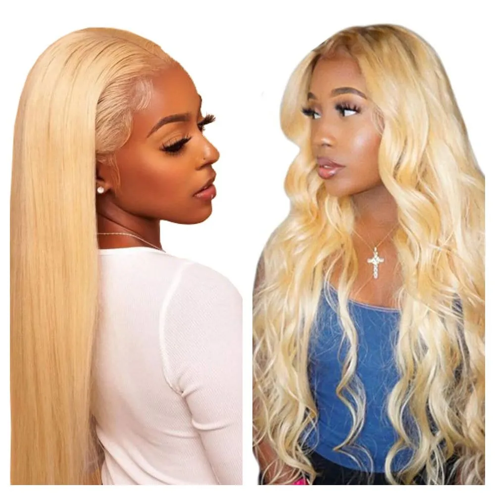 Body Wave Straight Blonde Lace Closure Human Hair