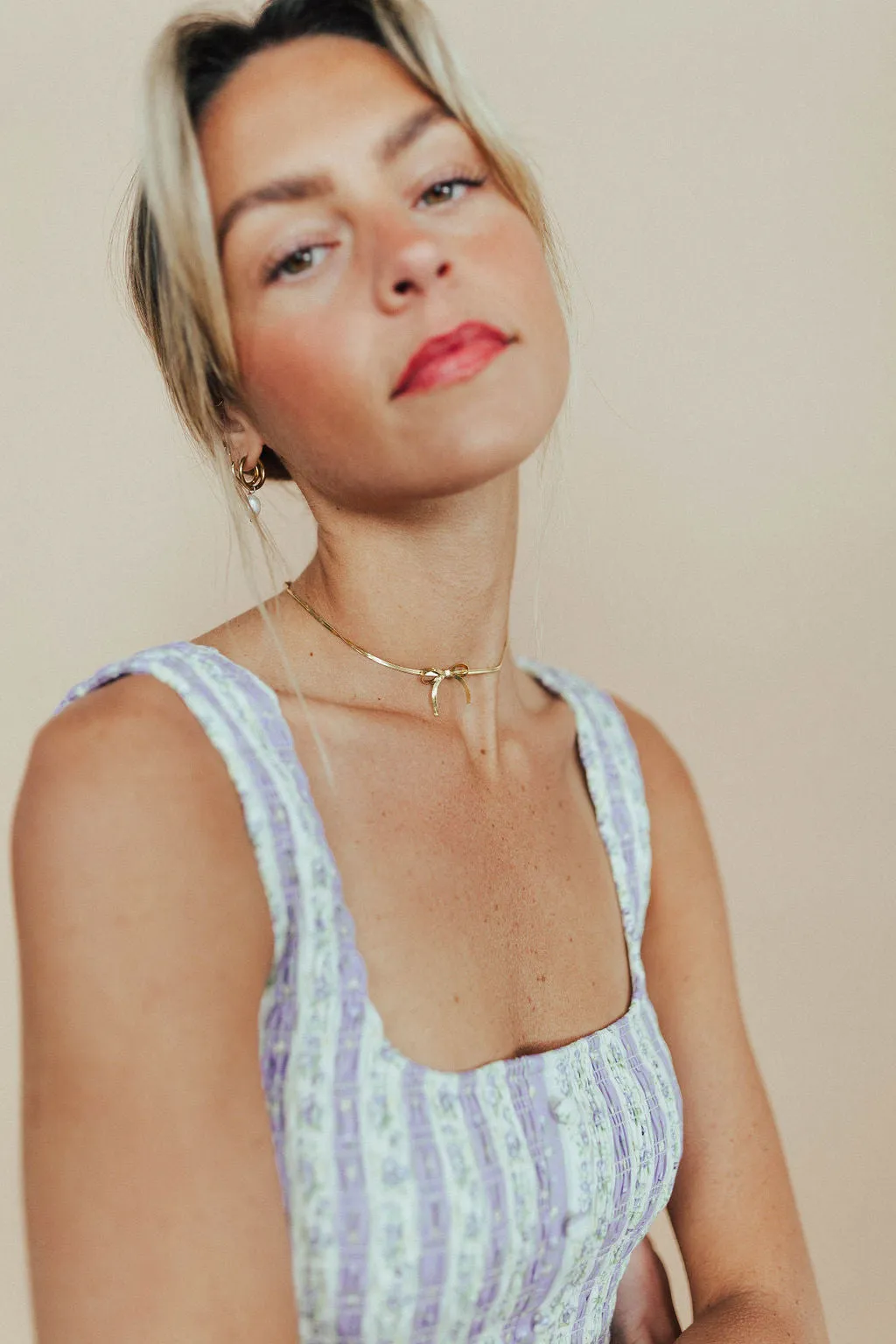 *Bow Peep Necklace in Gold