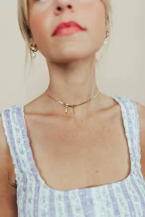 *Bow Peep Necklace in Gold