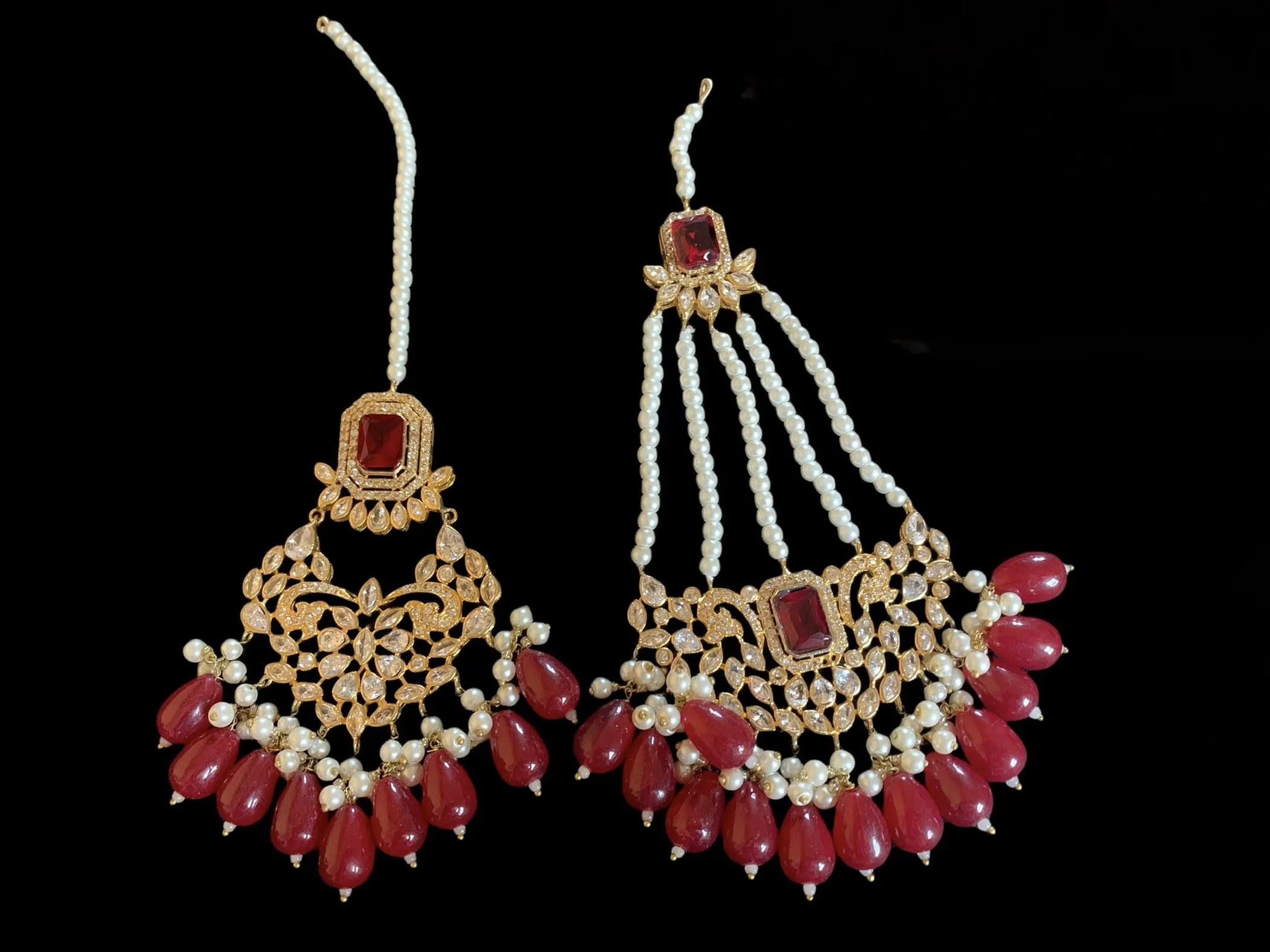 BR112 Aima choker set (red ) READY TO SHIP