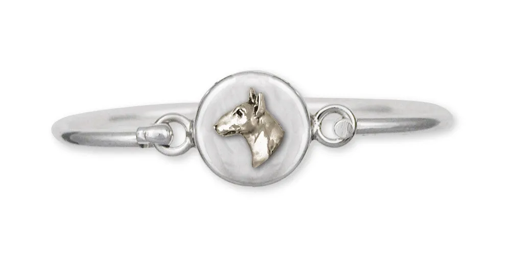 Bull Terrier Bracelet Handmade Sterling Silver Dog Jewelry BU12-HB