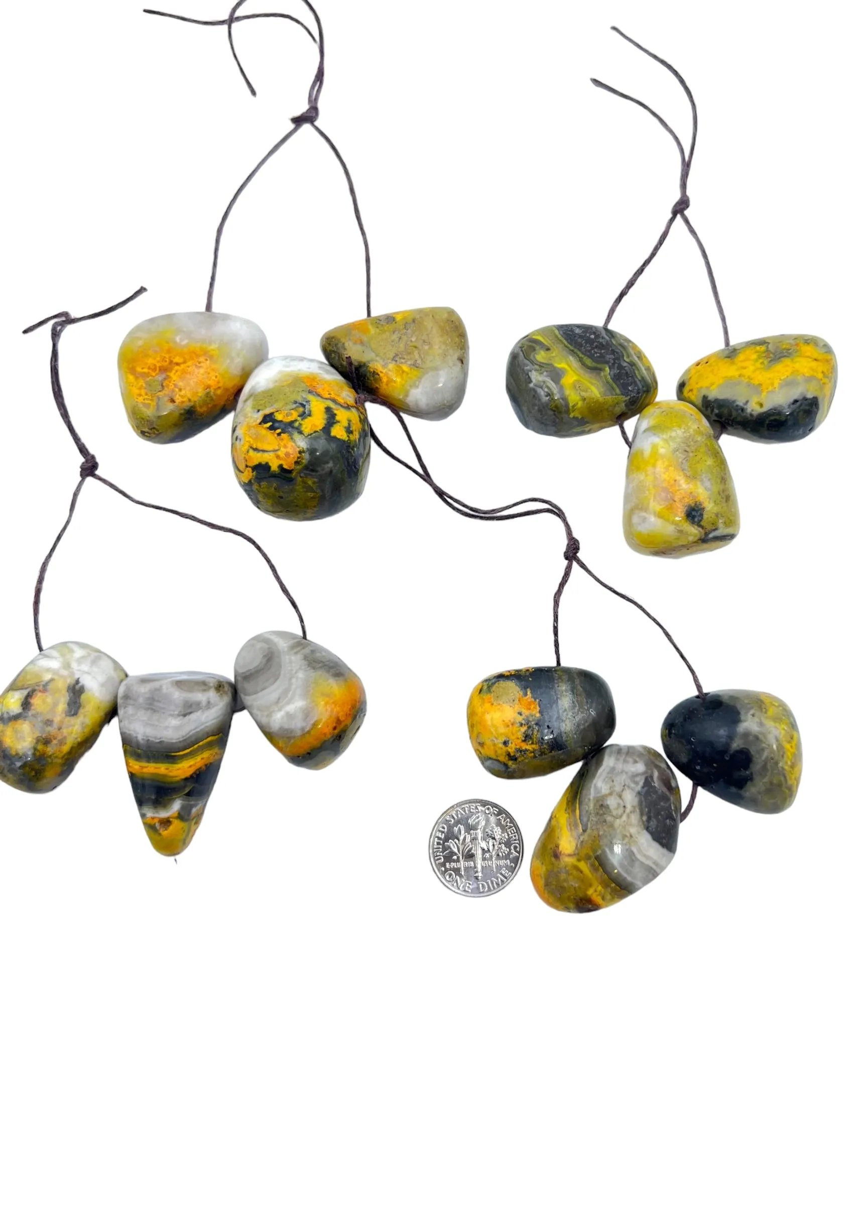 Bumble Bee Jasper BIG Chunky Key 3 Focal Nugget Sets (Select one Set)