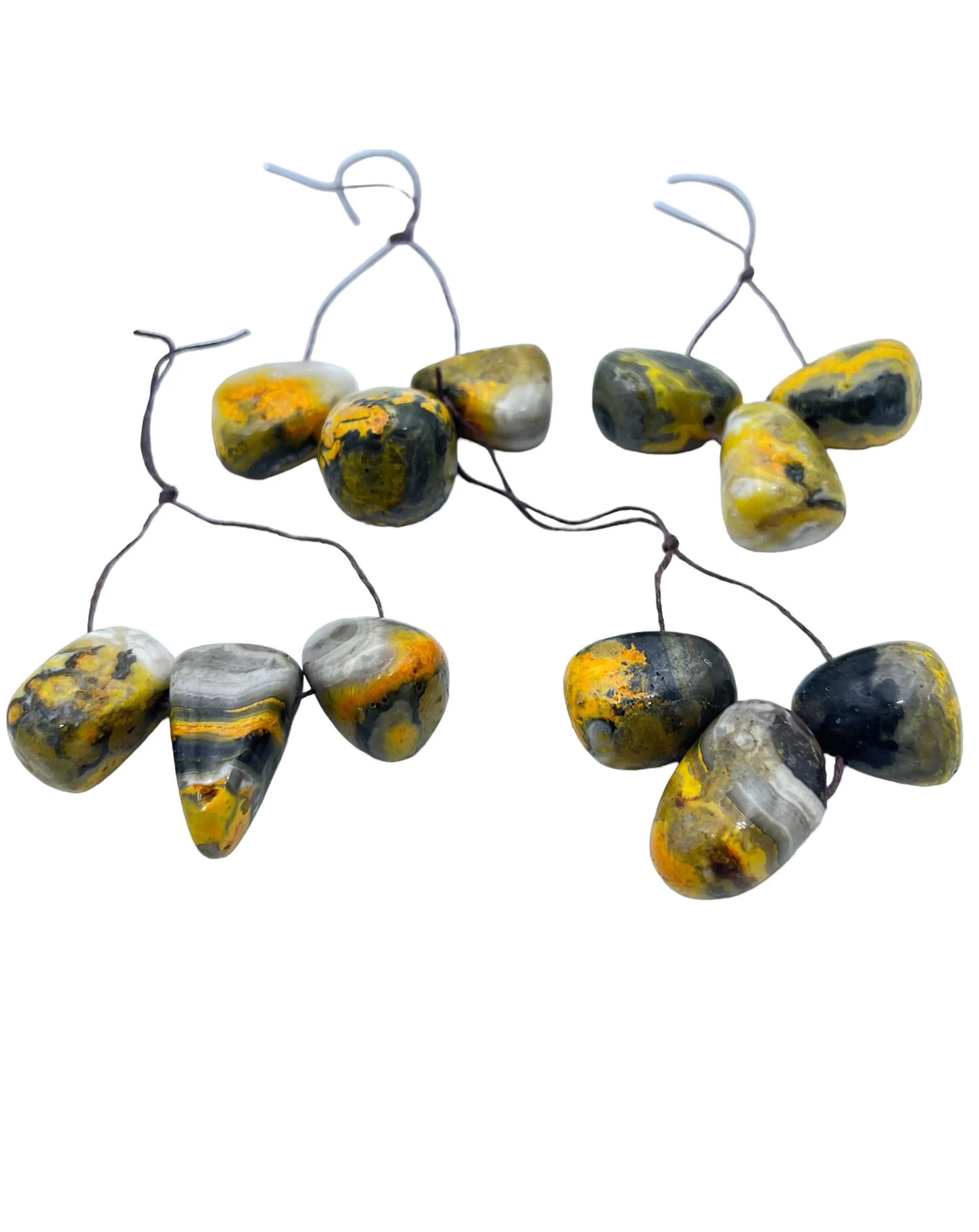 Bumble Bee Jasper BIG Chunky Key 3 Focal Nugget Sets (Select one Set)