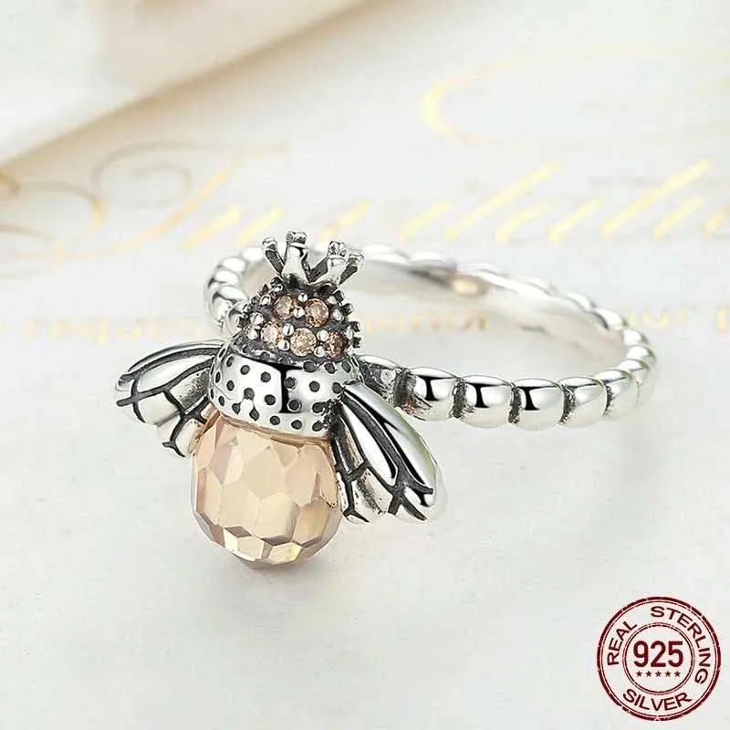 Bumblebee Sterling Silver Ring