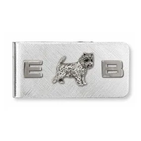 Cairn Terrier Money Clip Jewelry Sterling Silver Handmade Dog Money Clip CNWT17-MC