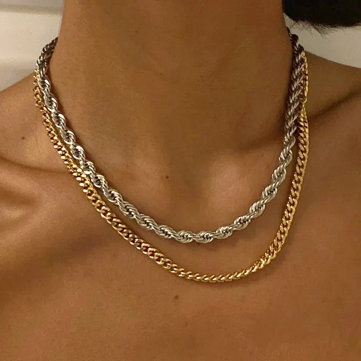 Cameron Silver Twisted Necklace