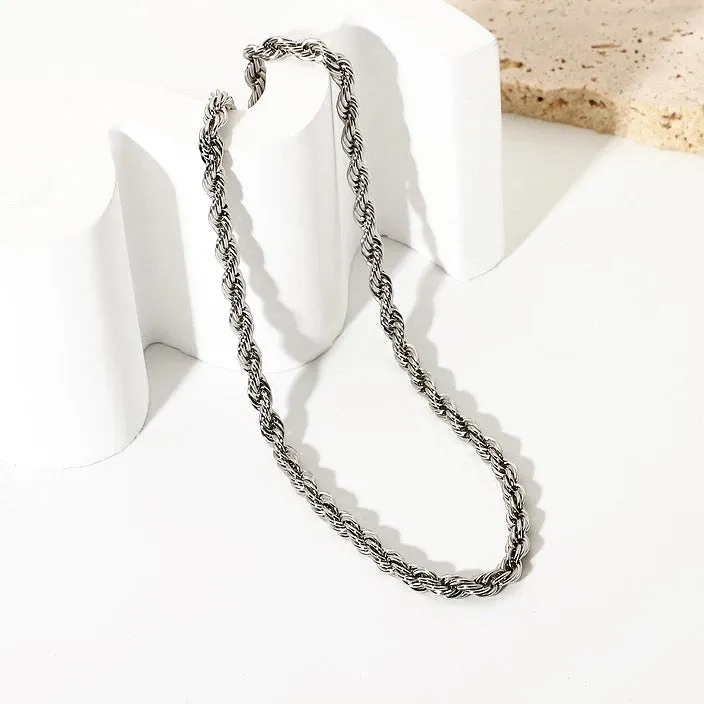 Cameron Silver Twisted Necklace