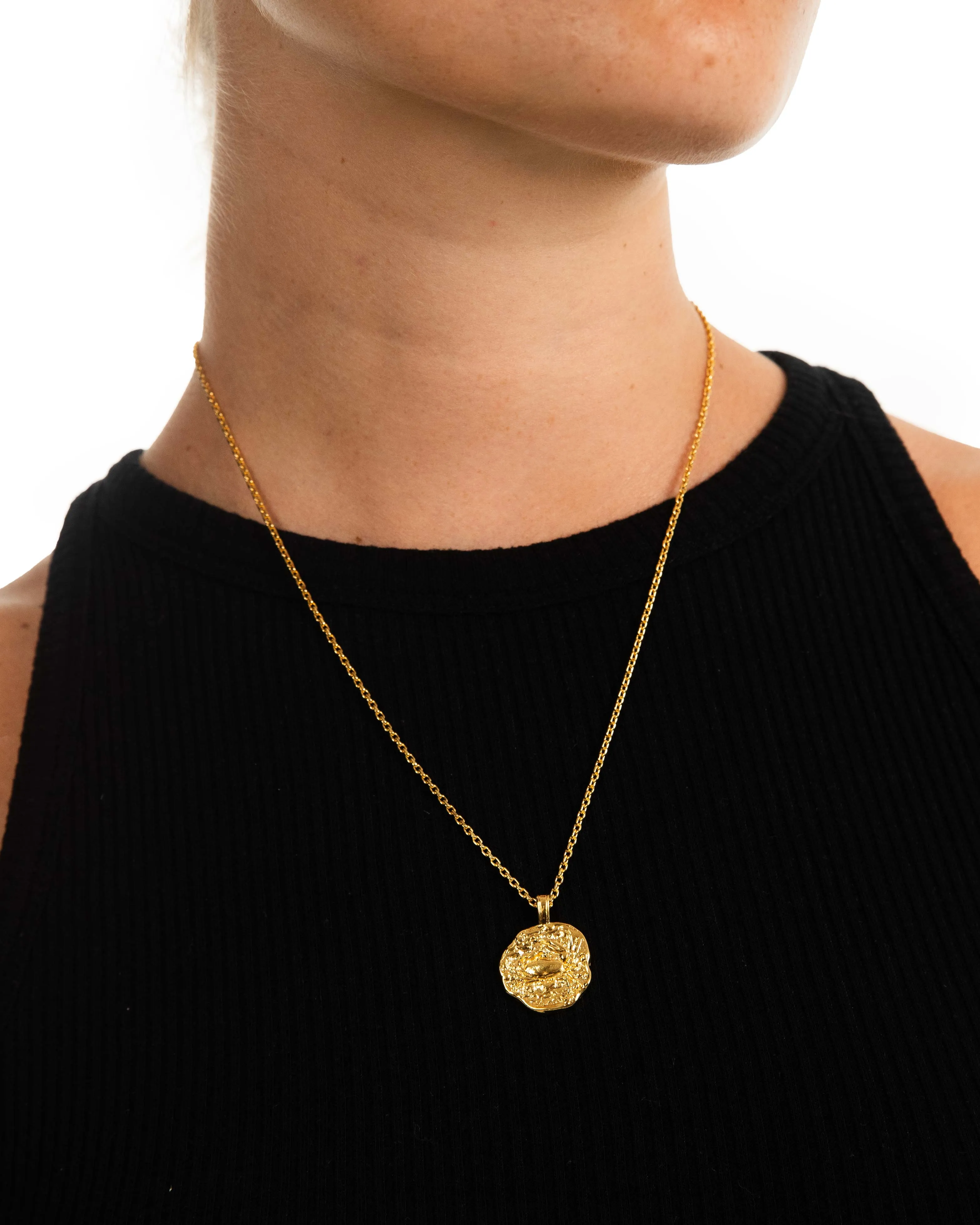 Cancer Necklace Gold