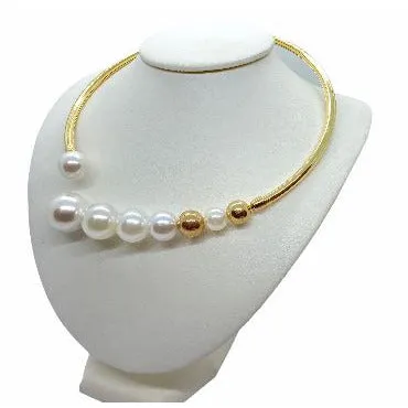 Choker Necklace with Graduated Pearls