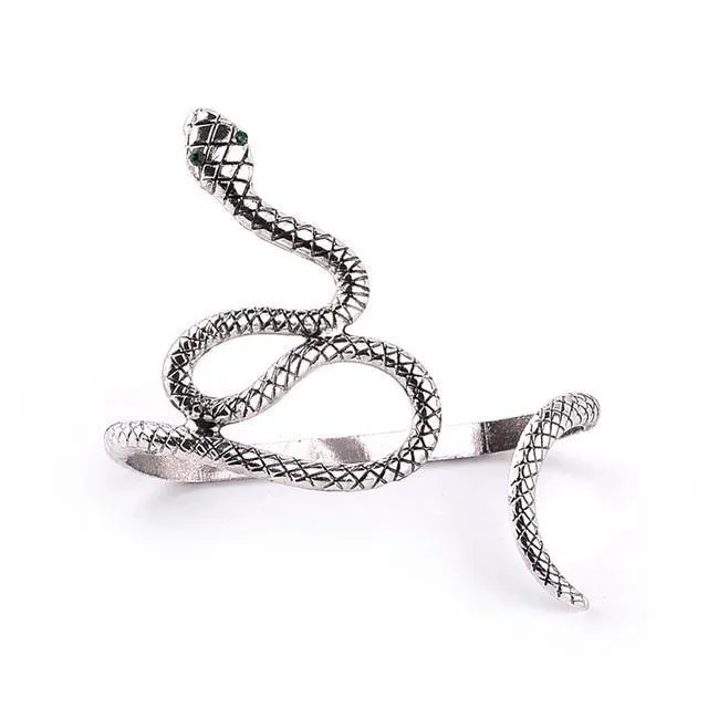 Coiling Snake Hand Bracelet