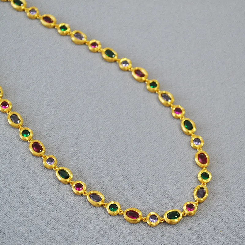 Coloful Gemstones Bracelet Necklace(Purchase Individually)