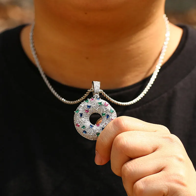 Colorful Donut Pendant