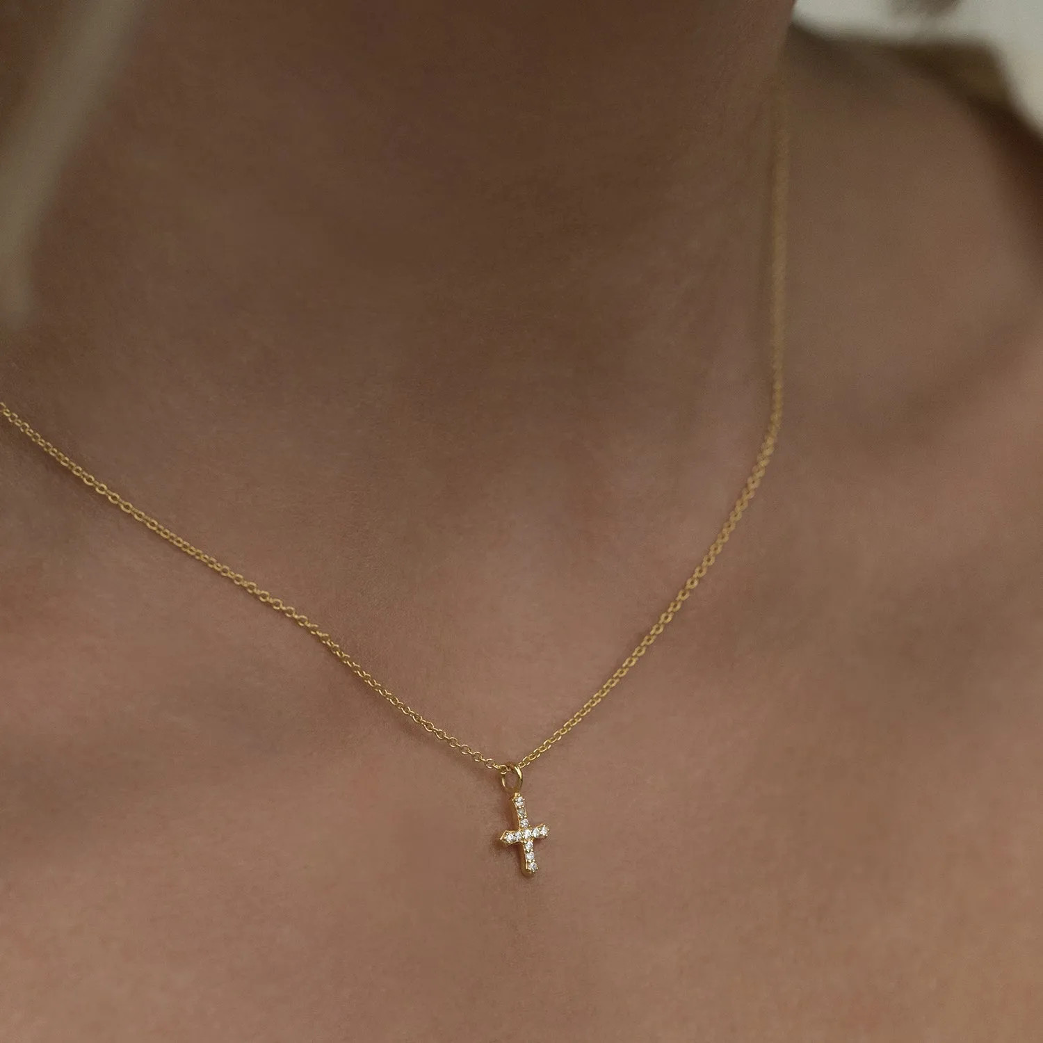 Cross Necklace | CZ