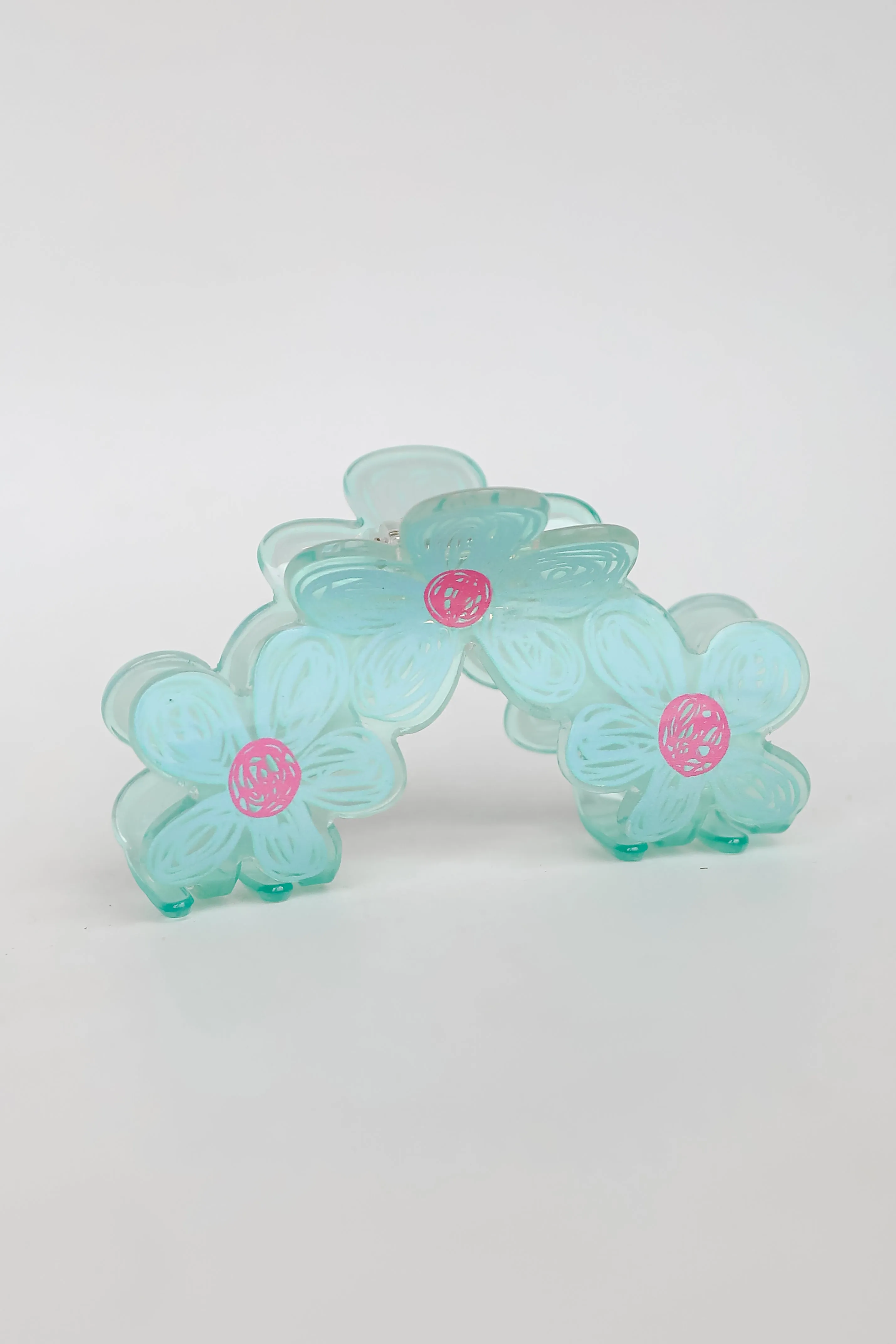 Delicate Nature Floral Claw Hair Clip