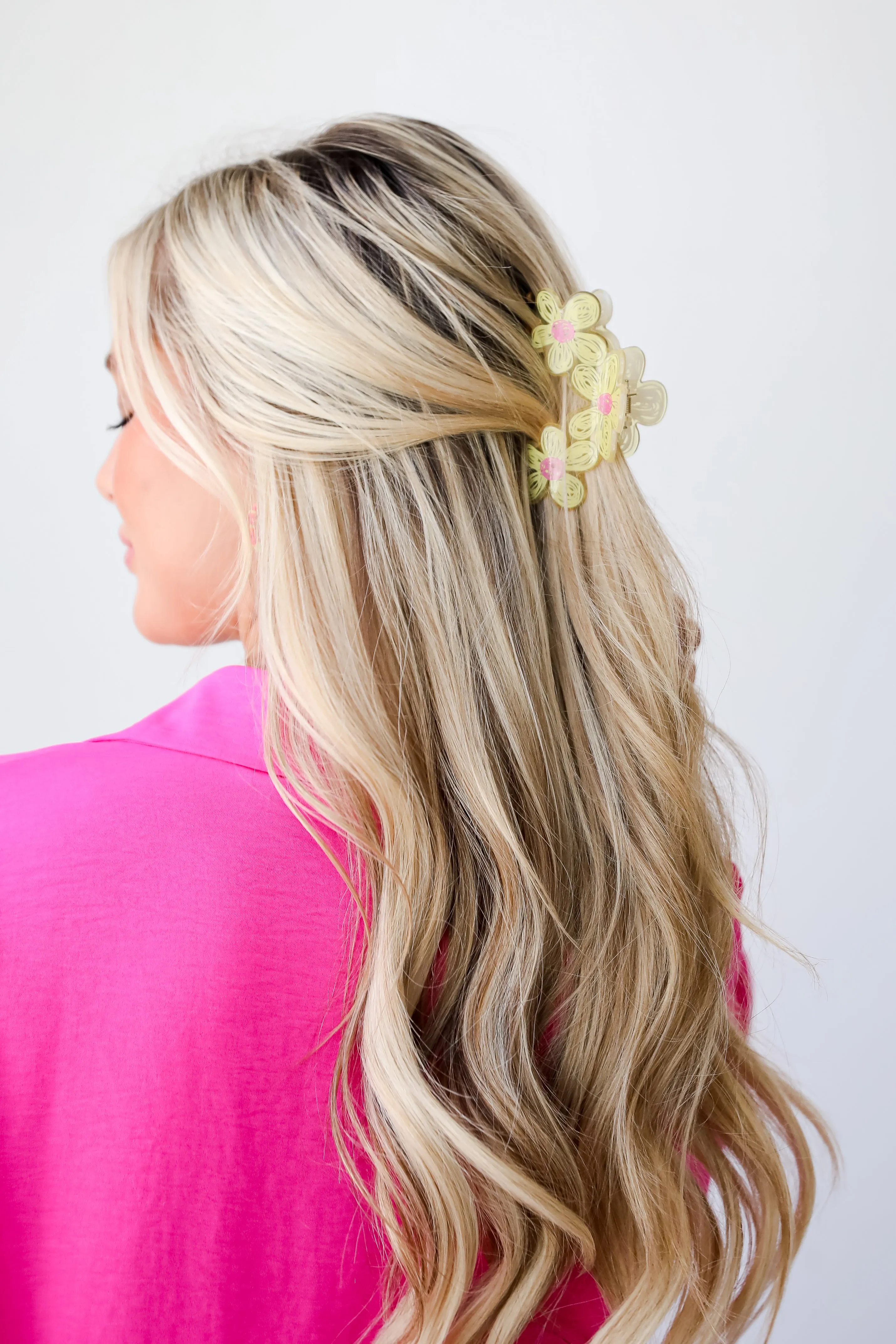 Delicate Nature Floral Claw Hair Clip