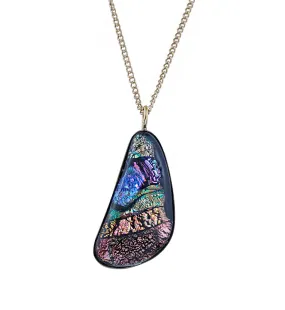 Dichroic Glass Pendant Necklace