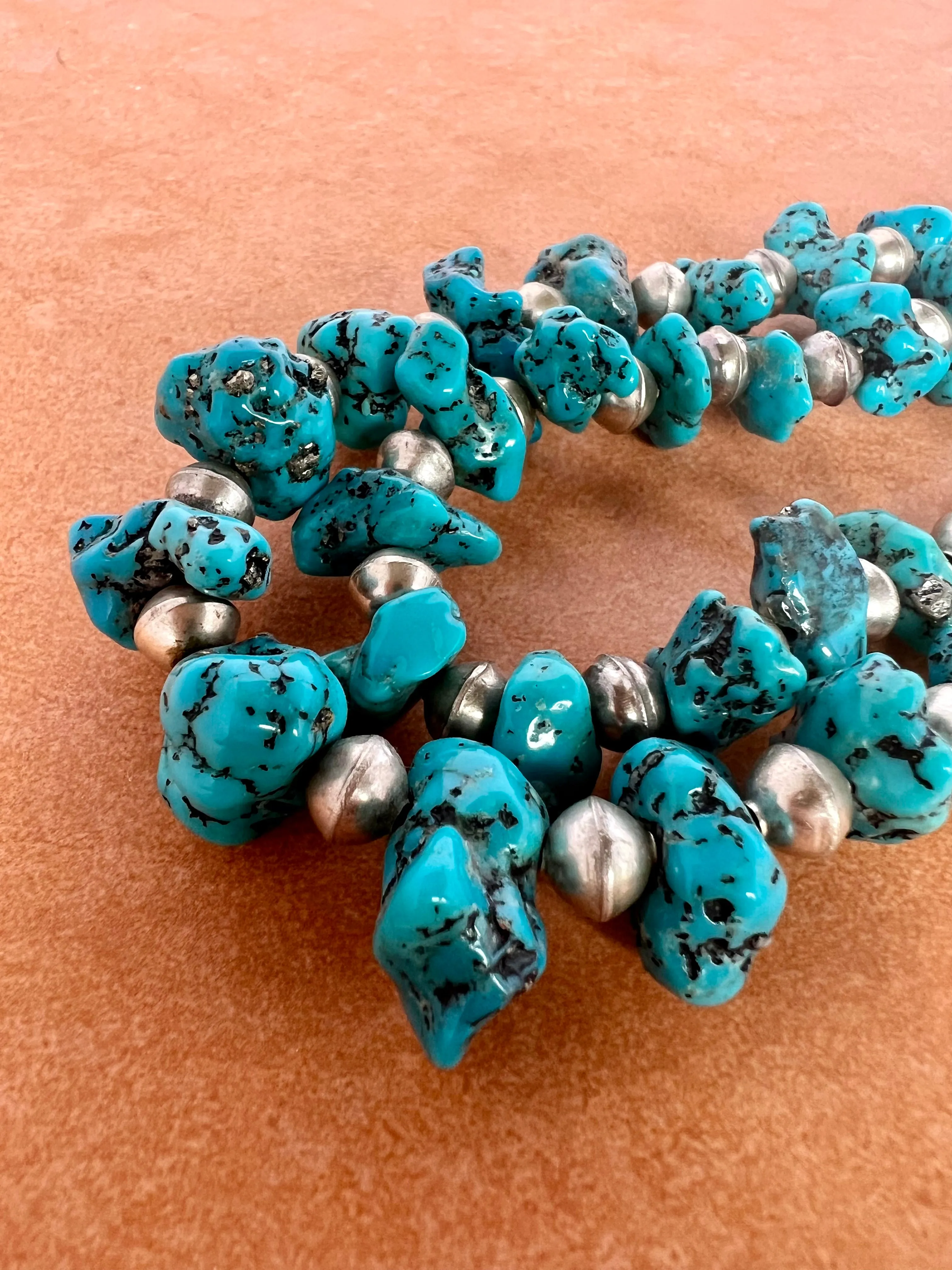 Double Strand Turquoise Necklace