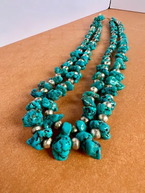 Double Strand Turquoise Necklace