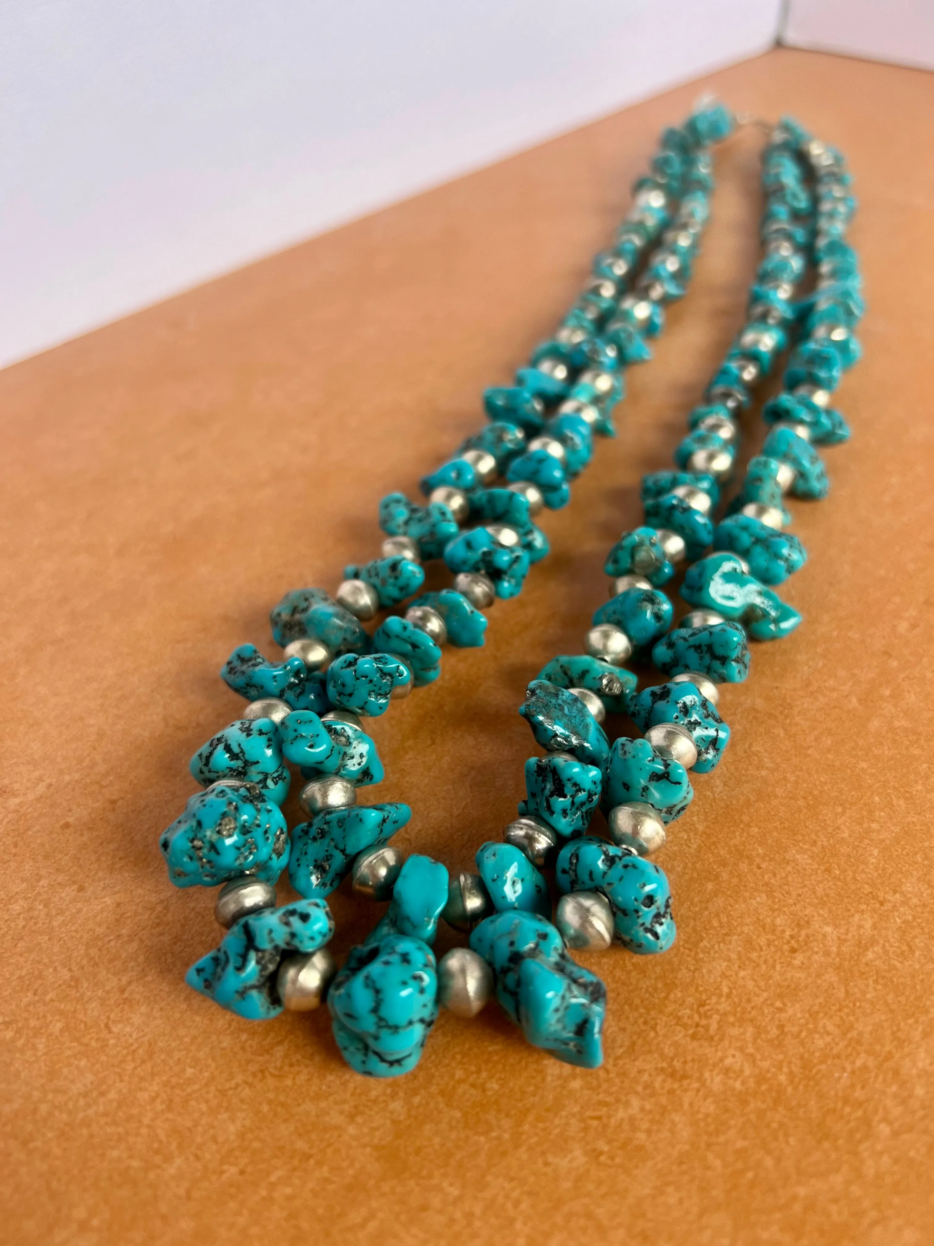 Double Strand Turquoise Necklace