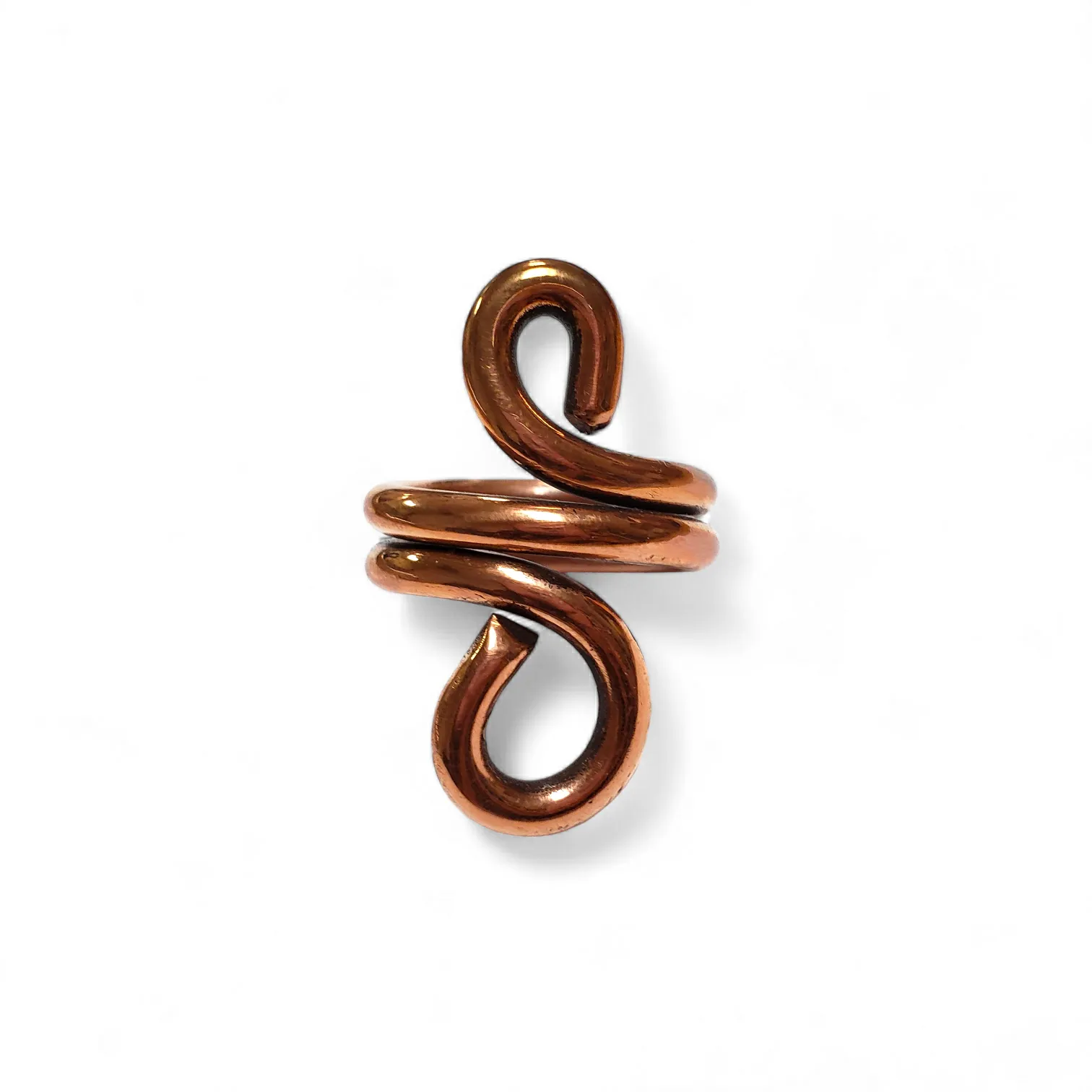 Double Teardrop Copper Ring