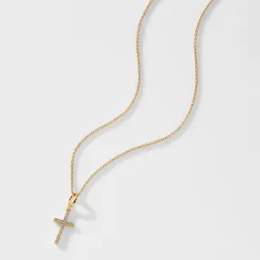 ELEVATE PAVE CZ CROSS PENDANT NECKLACE