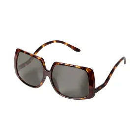 ELLEN oversized retro sunglasses, tortoise