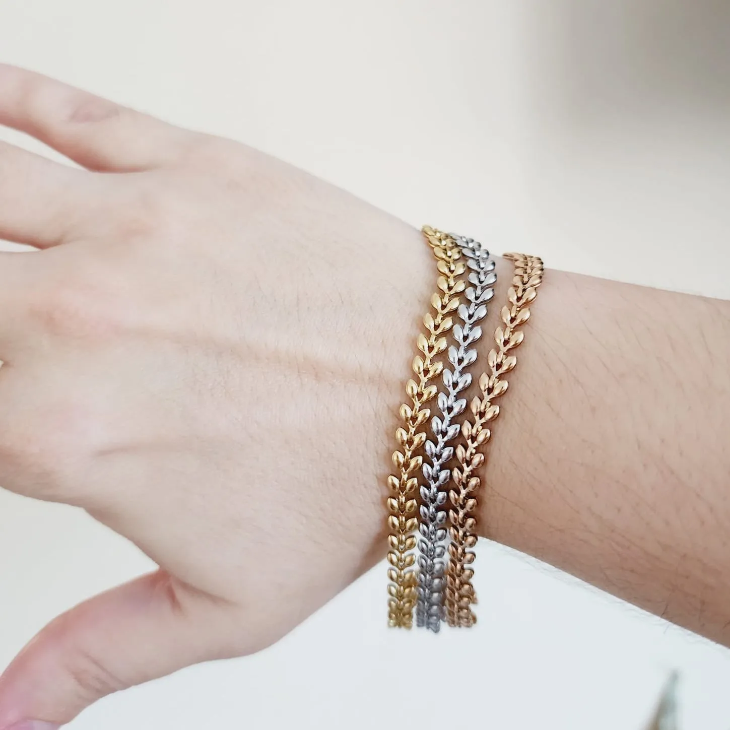 Elly Triple Tone Bracelet