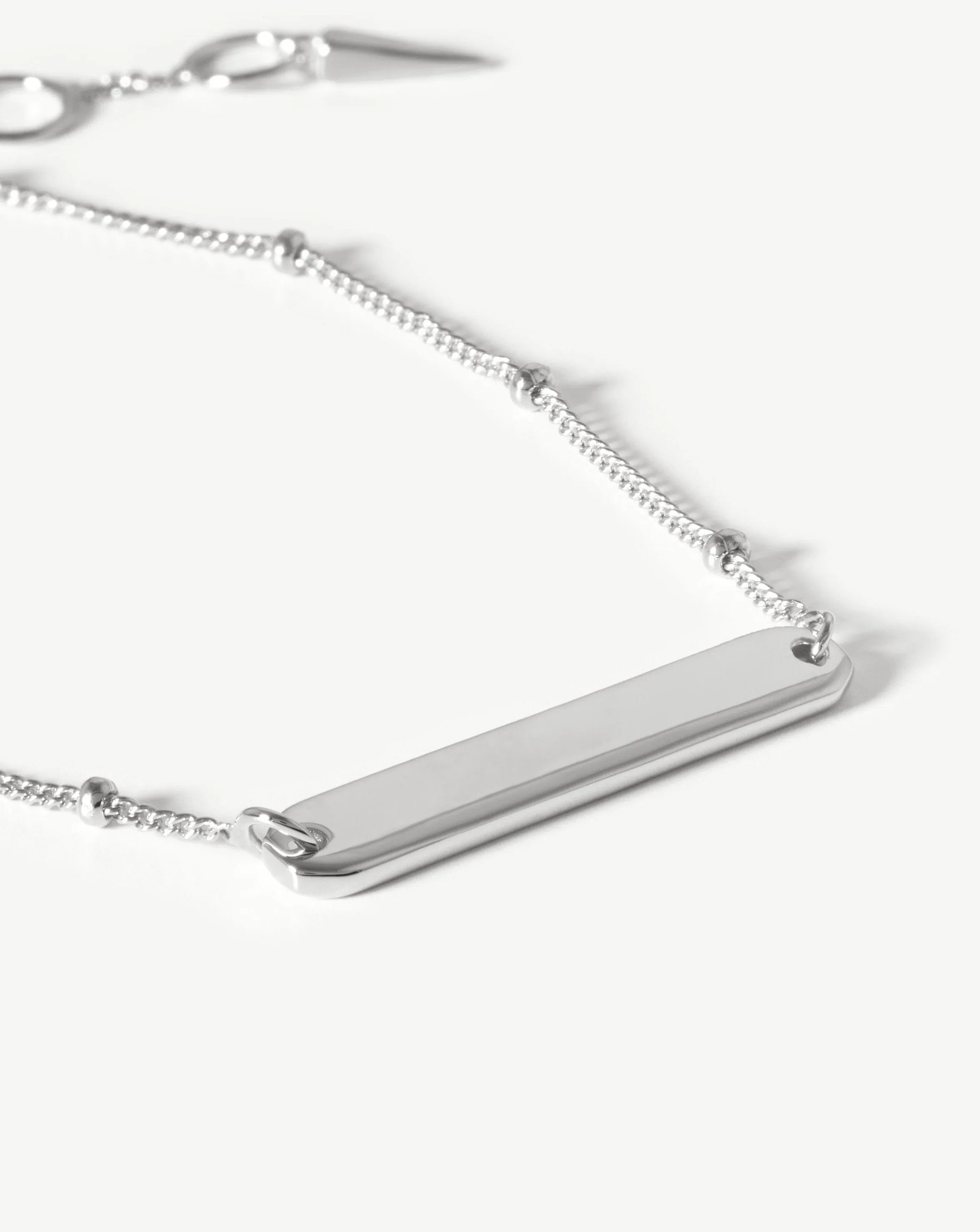 Engravable Bar Bracelet | Sterling Silver